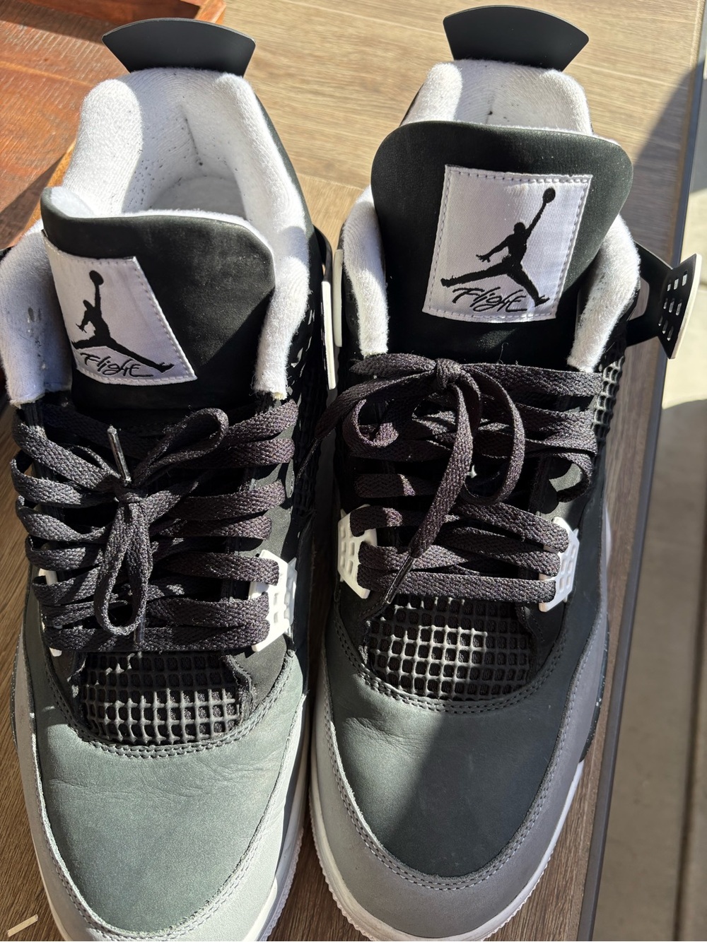 Jordan 4 Retro Fear Men’s Sneakers - Black & Gray size 16